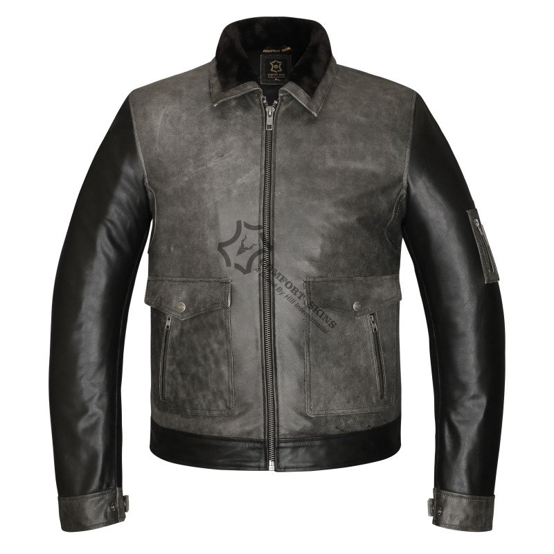 MEN LEATHER JACKET